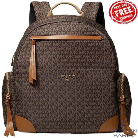 michael kors brown acorn|Michael Kors Women's Prescott Large Backpack, Brown/Acorn, .